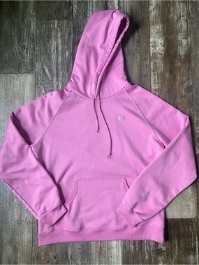 Under Armour Women's Light Pink Hooded Pullover Sweatshirt